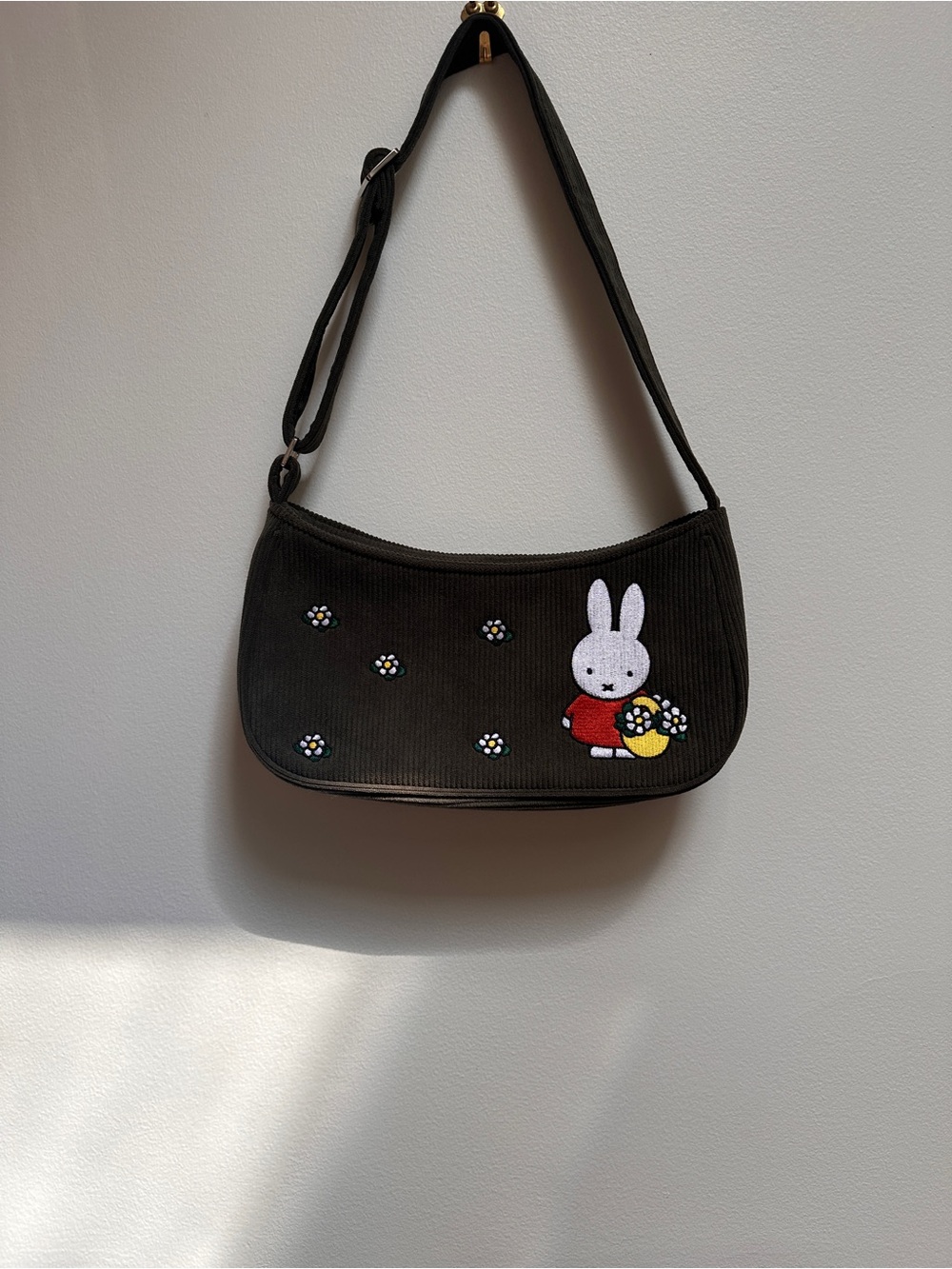 Just Peachy x Miffy - Corduroy Shoulder Bag